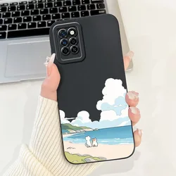 Fashionable Painted Soft Silicone Phone Case - Compatible with Infinix Note Series for Infinix Note 10 Pro (TYhei1997)