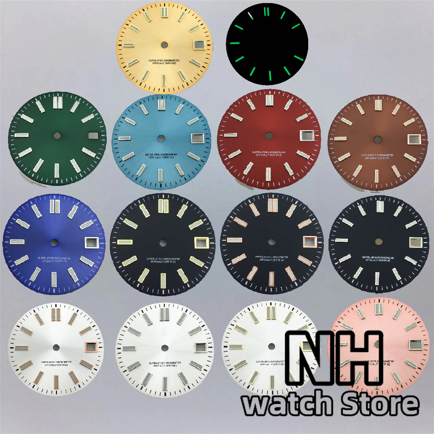 Enhanced Multi-Color Luminous 29mm Watch Dial