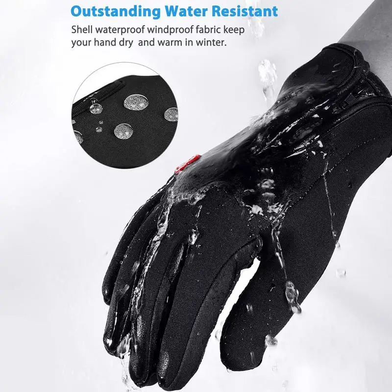 USB Heated Gloves Hand Warmer Rechargeable Heated Mittens Gloves Windproof Portable Heated Gloves Heating Gloves for Indoor 3