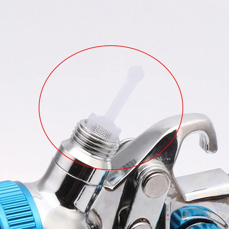10Pcs/Set Plastic Auto Car Disposable Gravity Type Feed Filter Paint Spray Gun Mesh Strainers Tool Diameter 11mm Length 36mm