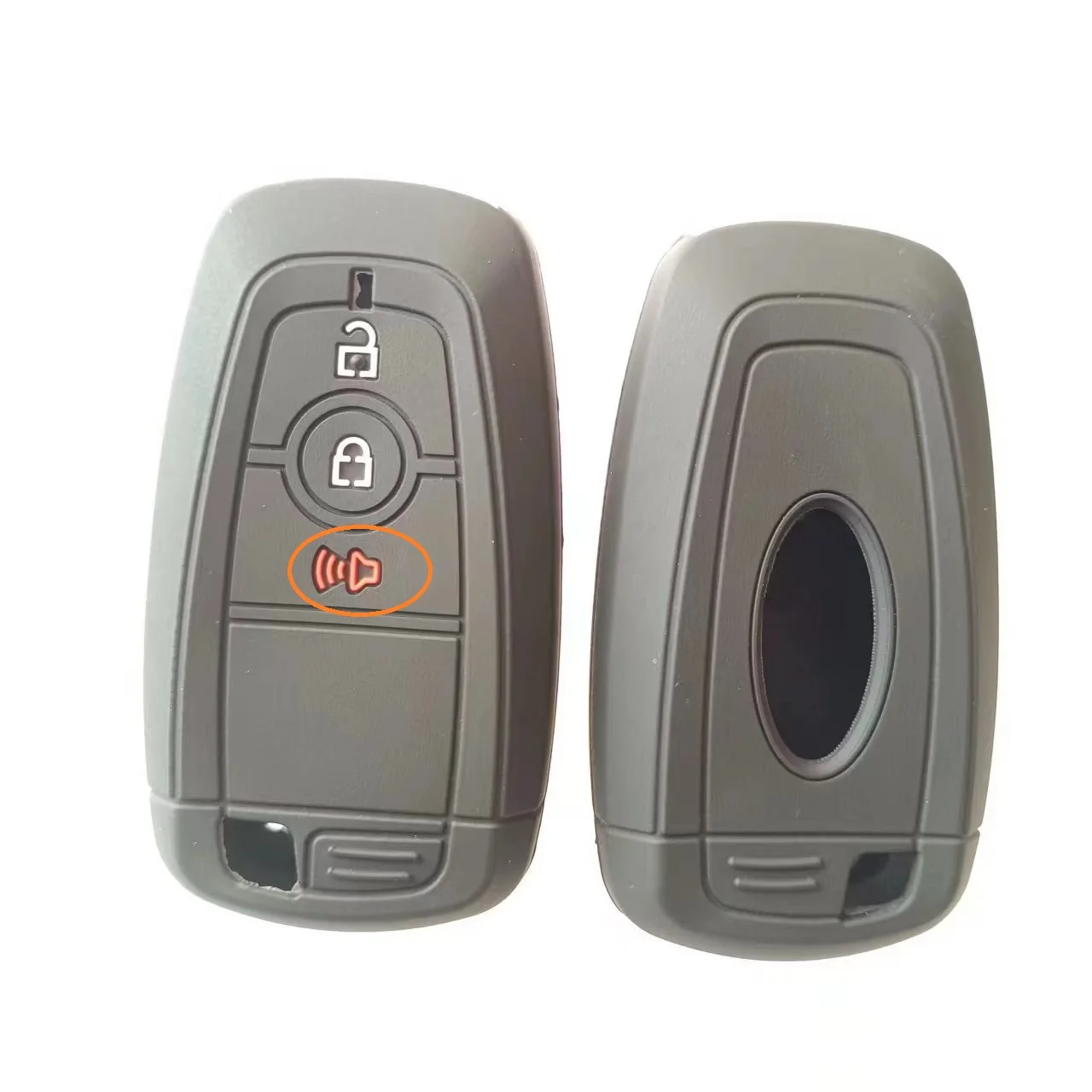 Silicon Smart Key Cover For Ford Ecosport Ranger F-Series Fiesta 3Button Silicone FOB Case