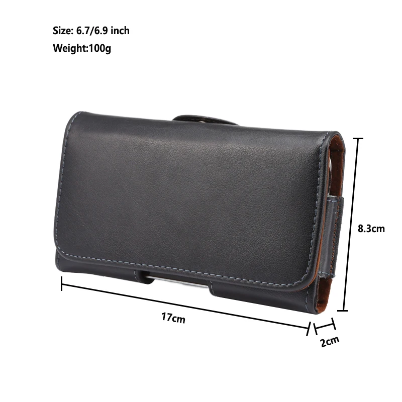 Universal Genuine Leather Belt Holster Case and Waist Bag