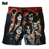 Hard Rock KISS Band Love Gun Men's Beach Shorts Cool 3D Heavy Metal Plate Swimwear Men's Swimming Shorts Hip Hop Ice Shorts 2024 1