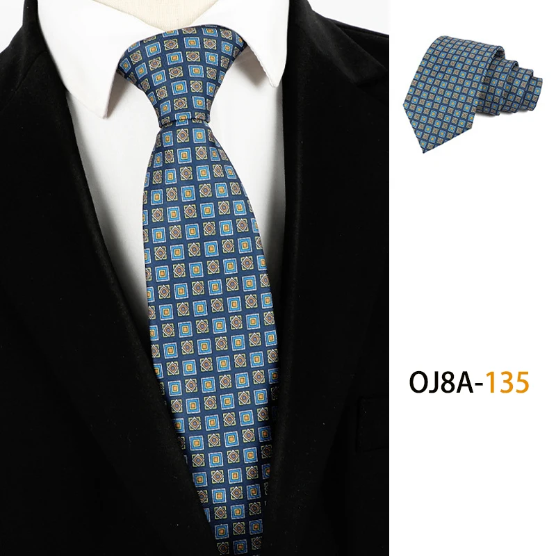 Mode 8CM Herren Krawatte Druck Muster Klassische Krawatten Für Mann Bräutigam Handfeel Polyester Krawatte Business Hochzeit Zubehör – Detail 11