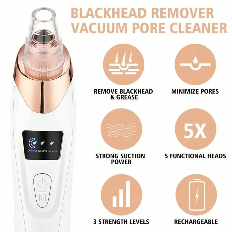 Electric Facial Skin Care Pore Removal Cleanser Vacuum Acne Removal For Deep Facial Pores 2