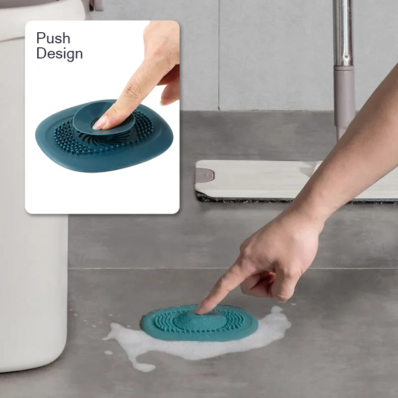 Silicone Sink Drain Strainer Shower Filter Drain Cover Stopper Sink Strainer Floor Hair Catcher Bathroom Accessorie