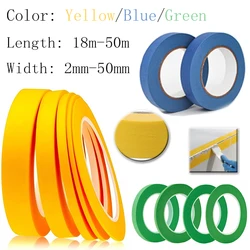 Yellow Textured No - Residue Masking Tape for Crafts and Decor, 2 - 50mm Width