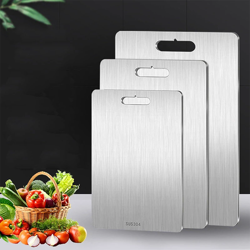 Lasting Durable Titanium Cutting Board 100% Pure Titanium Kitchen Cutting Board Double-sided Medical Grade Pad