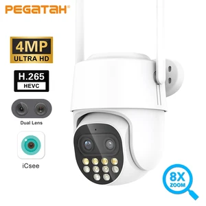 Image for PEGATAH 4MP WiFi PTZ IP Camera Outdoor Dual Lens 8 