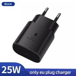 Samsung 25W Super Fast USB - C Charger Power Adapter - EU Plug Black