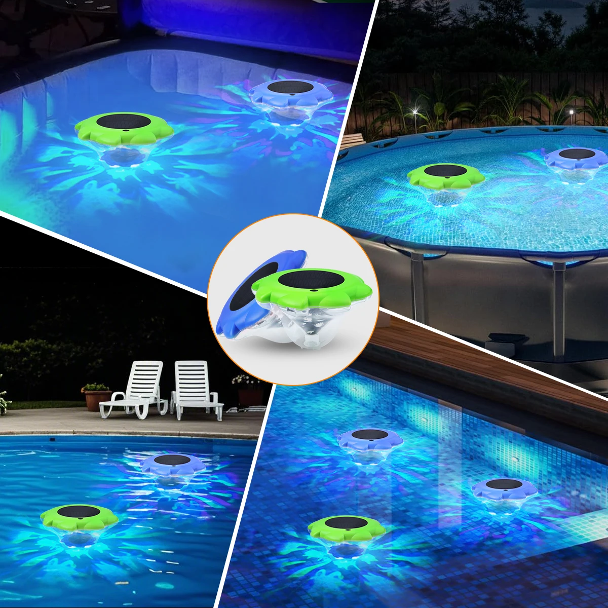 Solar Powered Floating Pool Lights Color Changing LED Lamps for Swimming Pool Pond Garden Party Outdoor Decor