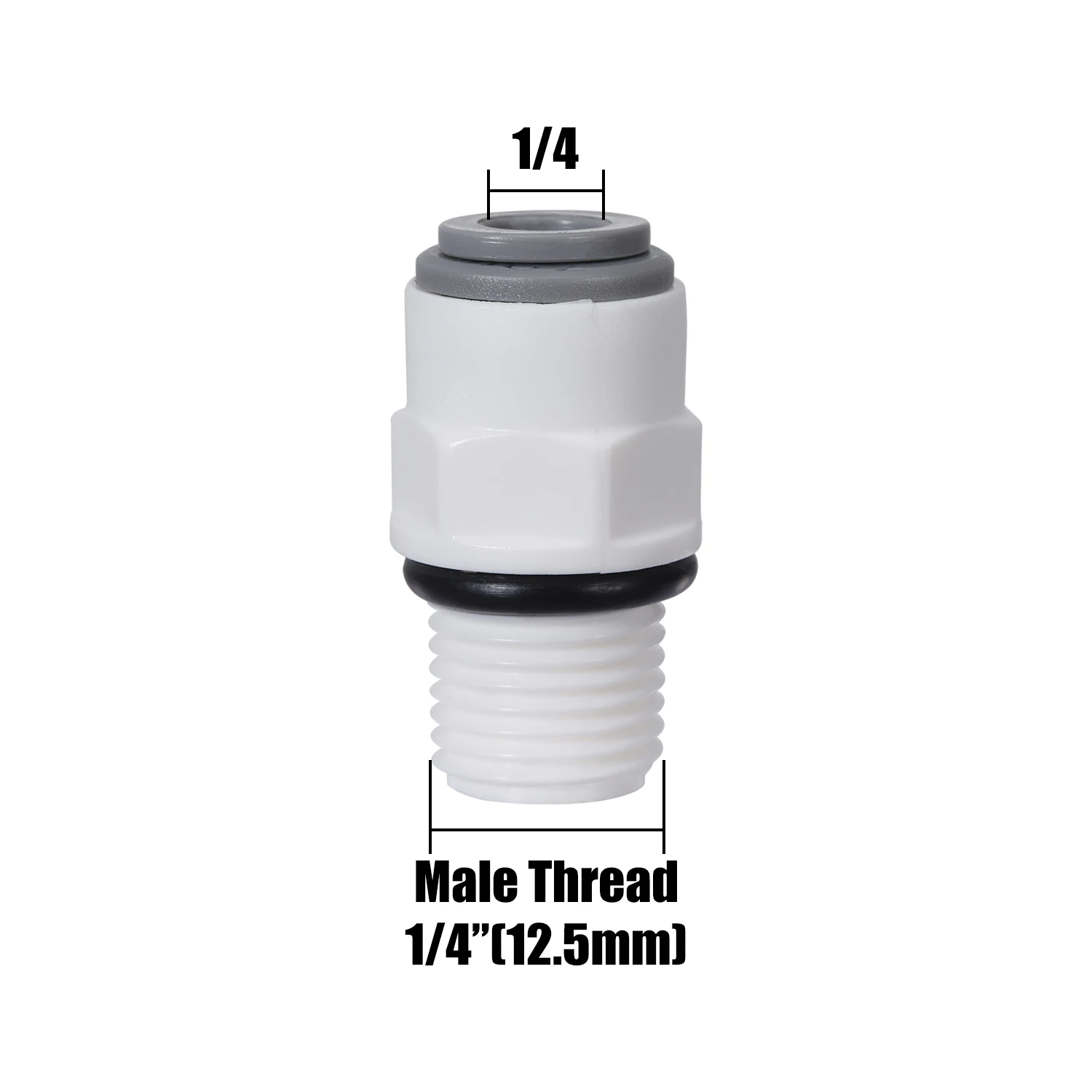 10Pcs Straight RO Water Fitting Male Female Thread 1/4 3/8 Coupling Hose Pipe Connector Water Filter Reverse Osmosis Parts