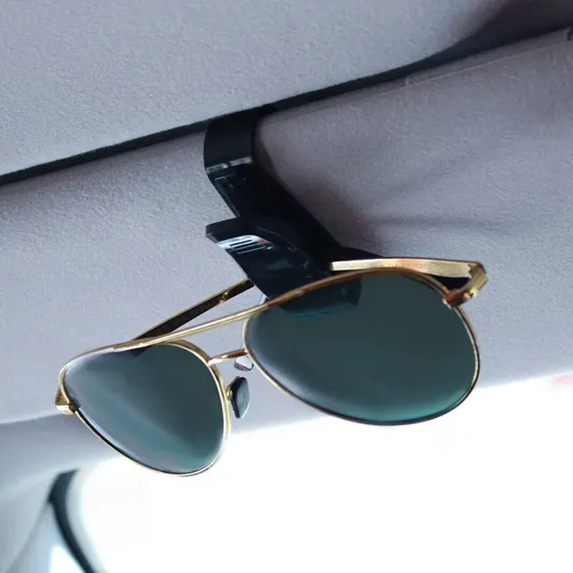 2PCS Universal Car Auto Sun Visor Glasses Box Sunglasses Clip Card Ticket Holder Fastener Pen Case Eyeglasses Clips Accessories 2