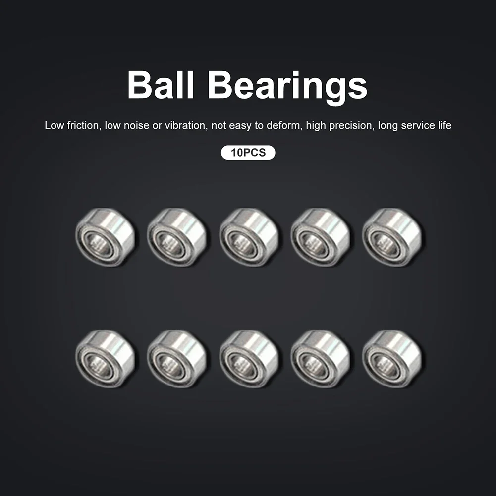 10-100pcs Ball Bearings 3x10x4mm 623zz Carbon Steel Deep Groove Miniature Bearings Roller Skate Bearings Carbon Steel Bearings
