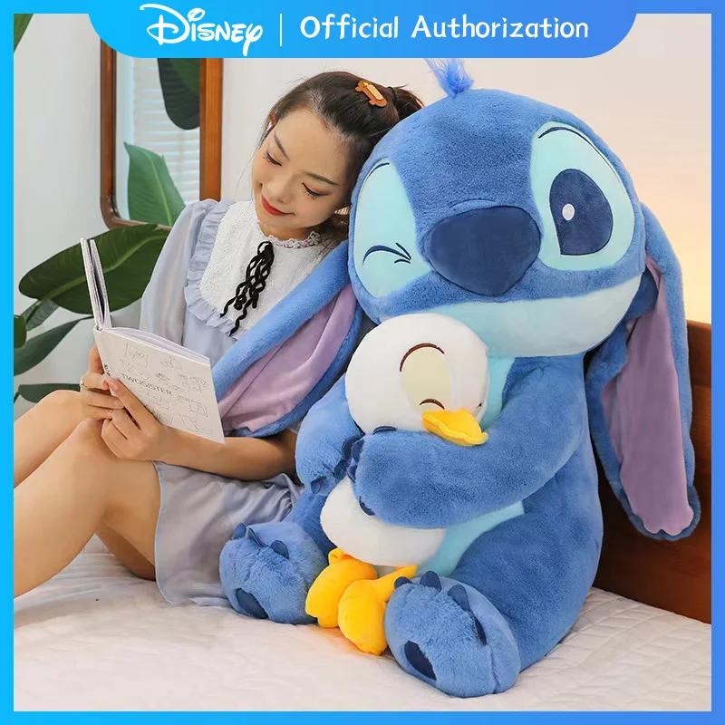 Disney-muñeco de peluche de Lilo & Stitch, juguete de dibujos animados, abrazo del Pato Donald, colección de Anime, recuerdo, regalo de cumpleaños, ...