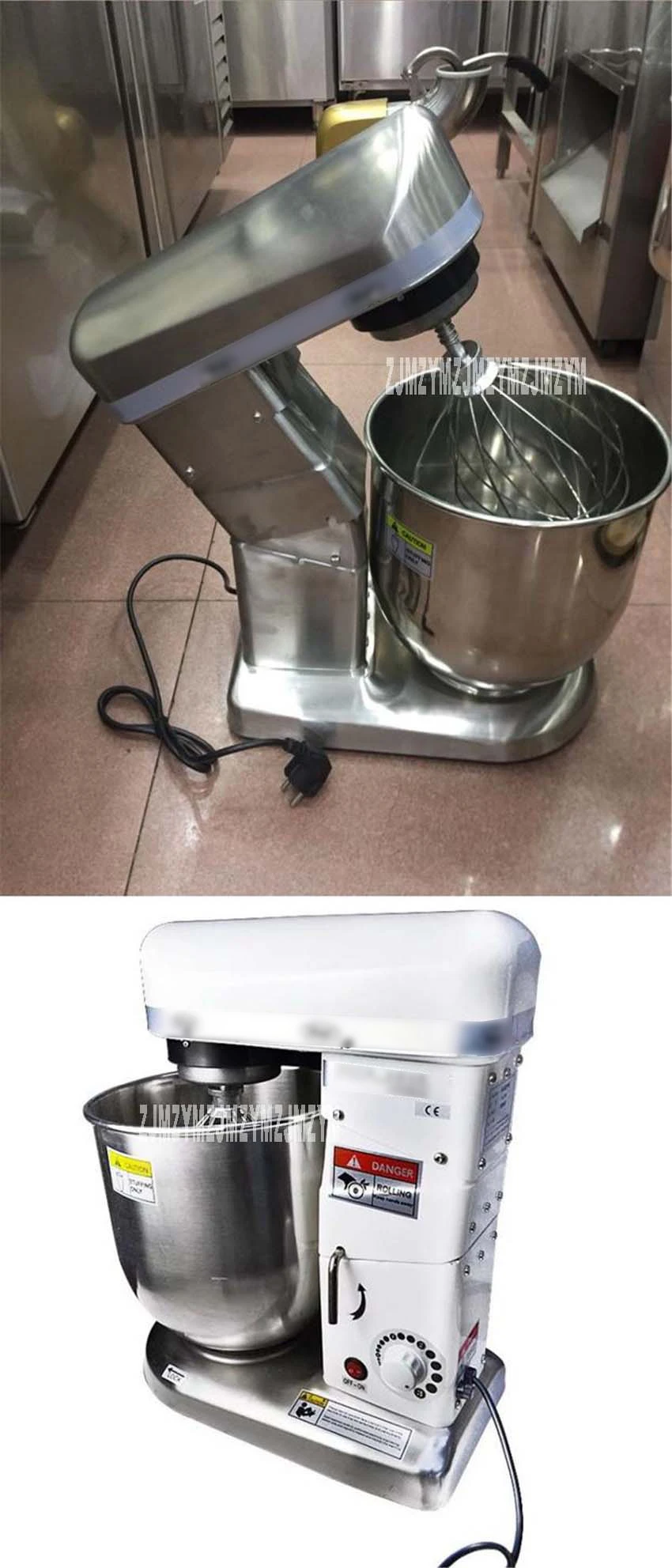 Description Picture 3 of item5/7/10 Liters Electric Stand Robot Kitchen,Cooking Planetary Mixer, Egg Beater, Kneading SL-B10 Using Domestic Commercial Use