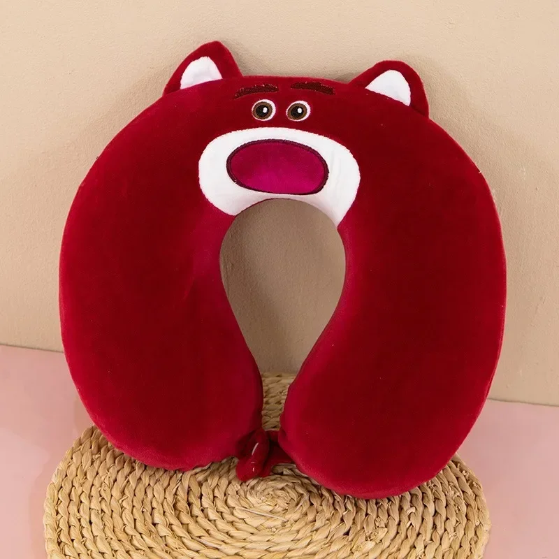 Travel Pillow Cartoon Animal Neck Support 28x30cm Memory Foam Neck Pillow U-Shaped Elasticity Travel Pillow Kids Portable Txt 5
