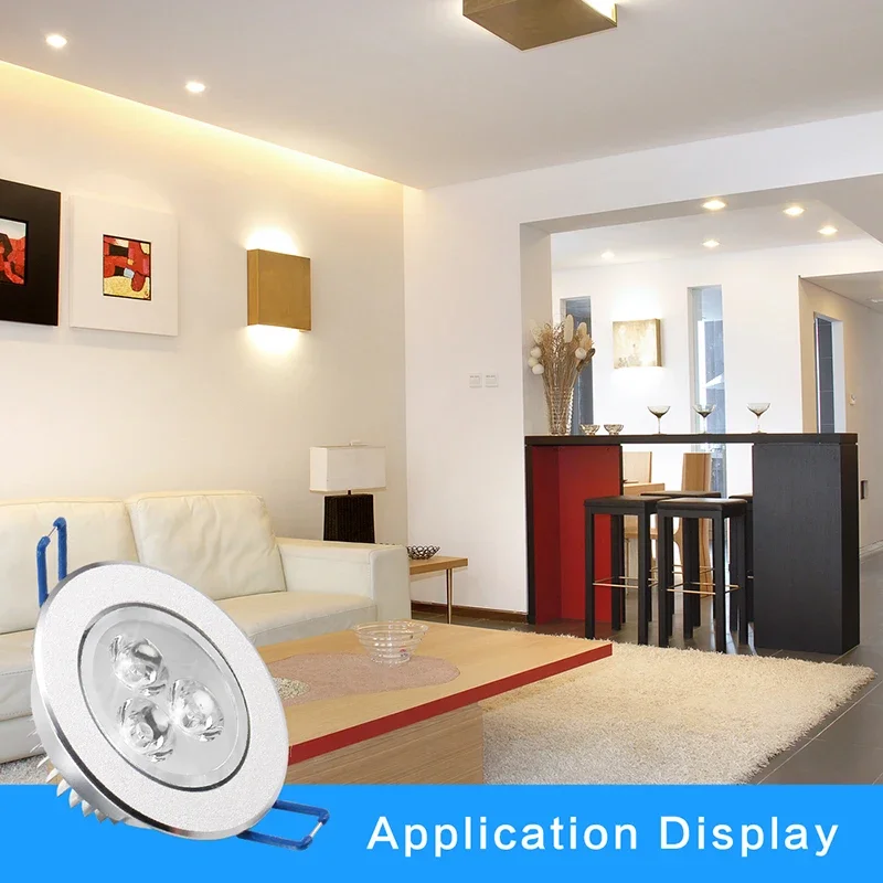 10Pcs /Lots LED DownLight Dimmable 5 LED Spotlight Recessed Cabinet Wall Spot Ceiling Lamp Cold Warm White for Home Lighting LED Downlight Recessed Ceiling Spotlight