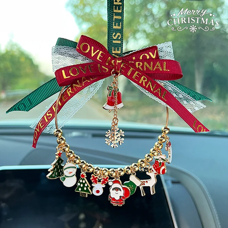 

Christmas Car Pendant Creative Cute Car Decoration Rearview Mirror Car Hanging Gift Car Pendant Interior Accessories for Car