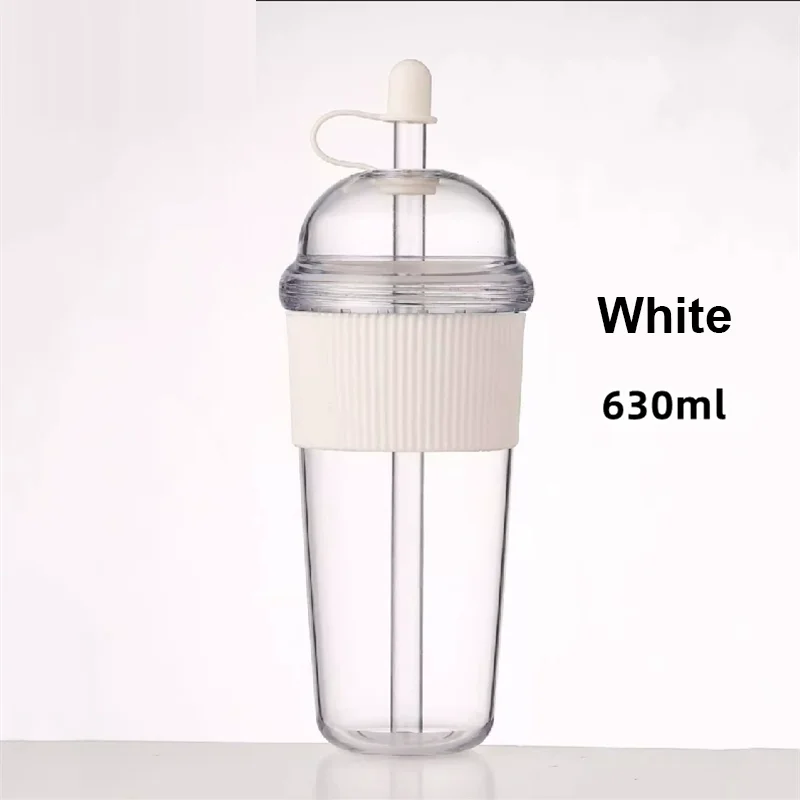 High-Capacity Reusable Beverage Cup with Lid