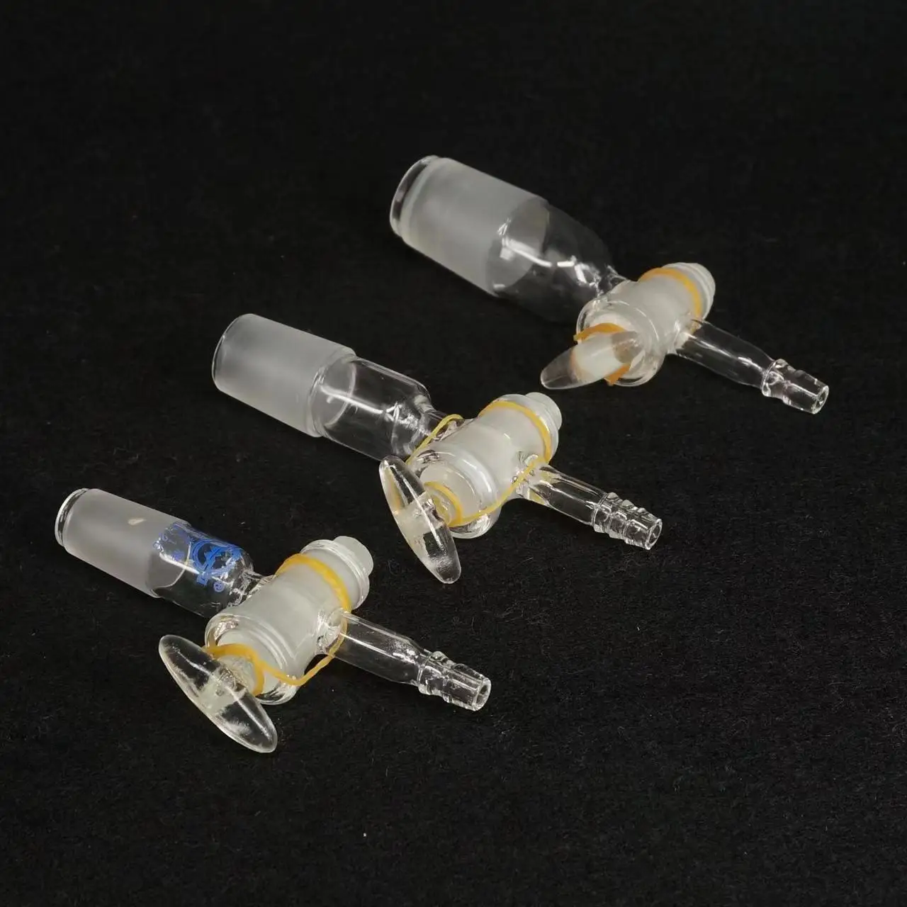 Lab Glass Adapter 14/23 19/26 24/29 29/32 Joint Lab Straight Adapter With Glass Stopcock Ware