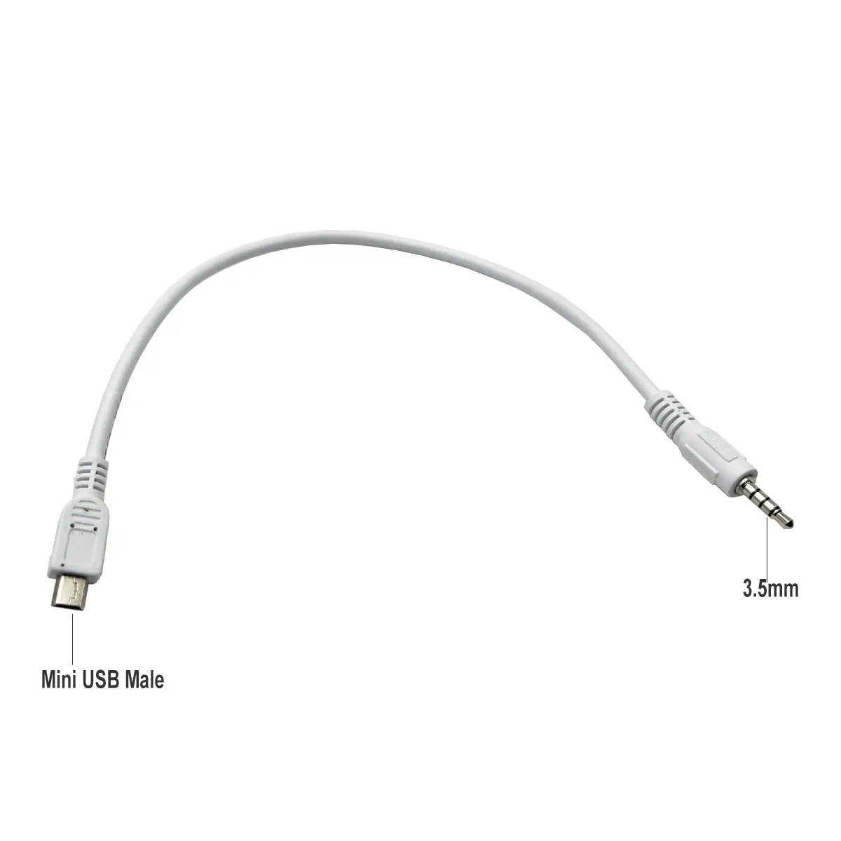 Seadream 2x Cavo Adattatore Da Mini USB Maschio A Jack 3.5 Mm Femmina - TRRS 4 Poli - Per Microfono E Auricolari