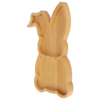 Rabbit Shape Plate Tray Easter Serving Appetizer Animal Shaped Charcuterie Board 1