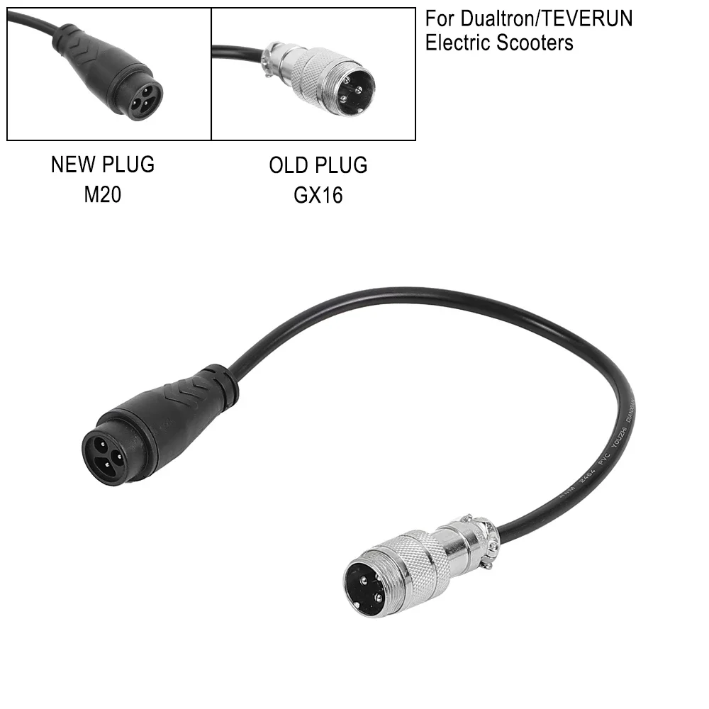 Ladeadapter zur Umrüstung von altem GX16 3-Pin auf neuen Stecker für Dualtron/TEVERUN Elektroroller MINIMOTORS Übertragungskabel – Detail 4