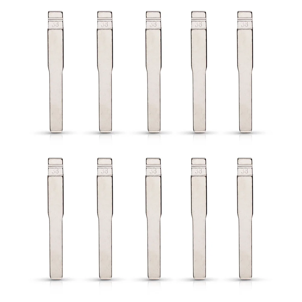 

10Pcs Metal Uncut Flip Remote Car Key Blade HU101 No.38 Key Blade for Focus Mondeo
