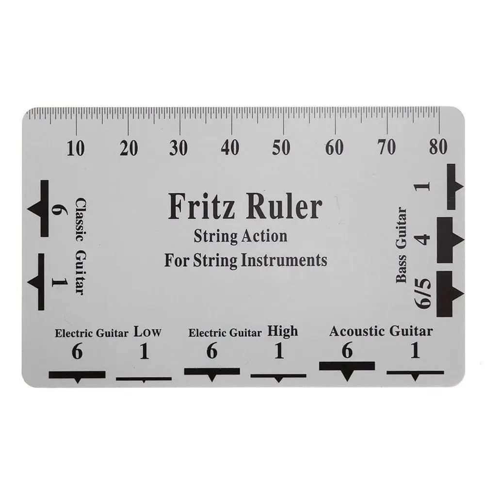 Guitar Neck Tool Notched Straight Edge Luthiers with String Action Ruler Gauge for Gibson Fender Electric Guitar