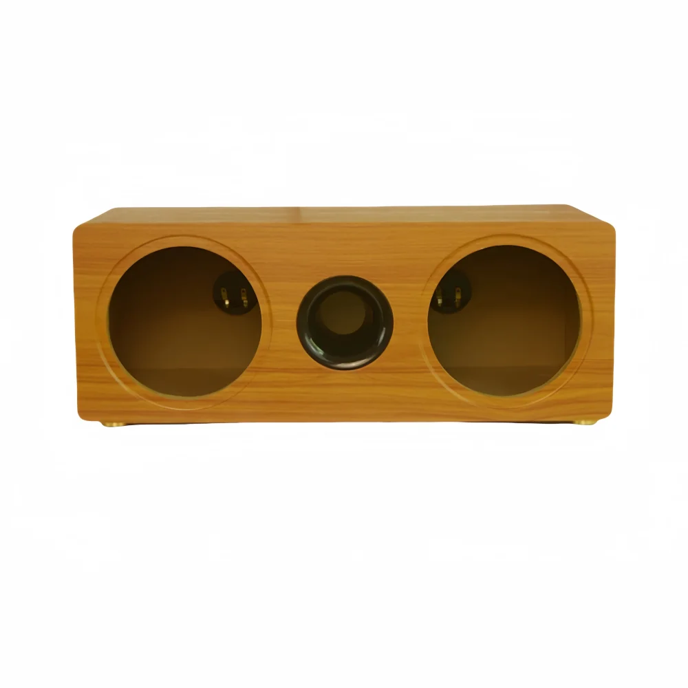 4-inch Dual Speaker Empty Box Wooden Shell DIY Modification