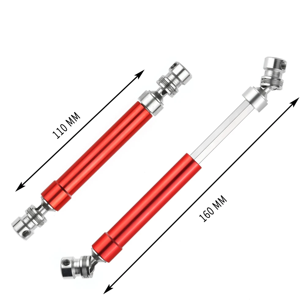 AY14 -2PCS CVD 드라이브 샤프트 110-160Mm 1/10 Rock SCX10 90046 Traxxas Trx4용