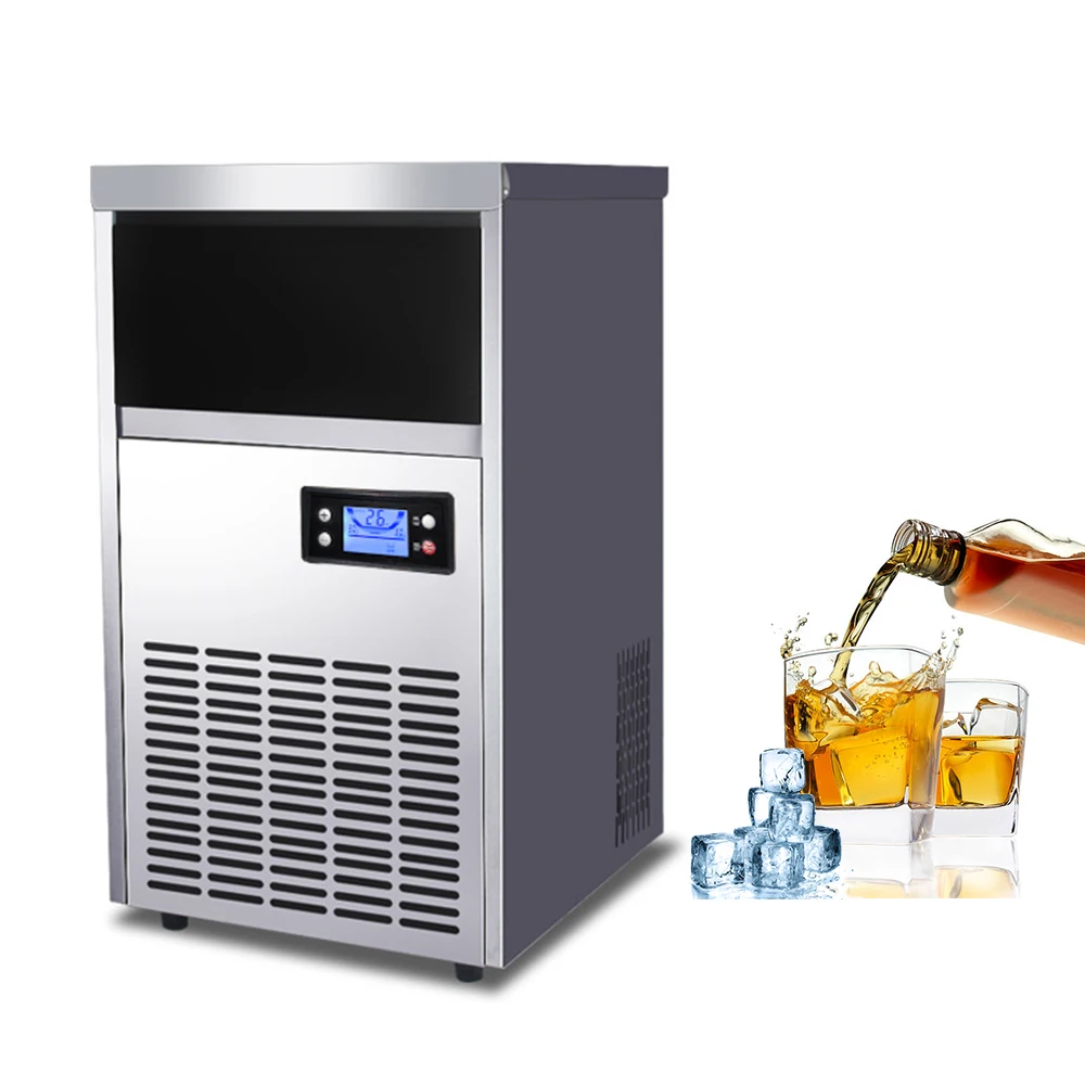 Best-Selling Commercial Ice Maker Making Equipment Industrial Ice Maker 45Kg Cube Machine In Stock For Sale Ce Certificate
