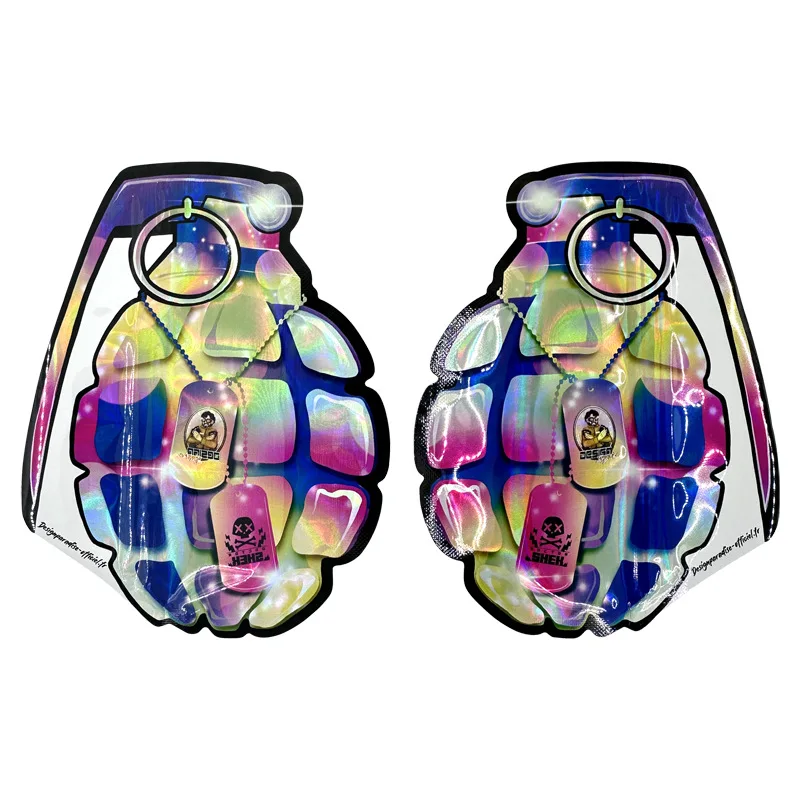 Resealable 15pcs 3.5G 10x13CM 쿠키 등급 보관 가방 호일 플라스틱 Mylar 가방 지 플락 방수 포장 큰 지 플락 파우치