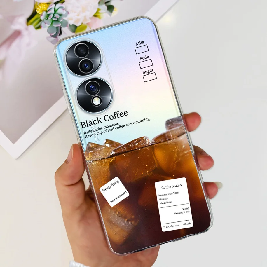 Floral Clear Shockproof Silicone Phone Case – Fashionable and Durable Protection