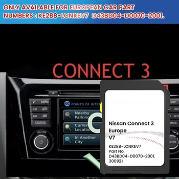 Scheda SD di navigazione satellitare 2022/23 16G per connessione navigazione GPS Nissan Europa 3 Scheda SD V7