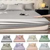3pcs Set 100% Bamboo Mattress Protector Mattress Cover Fitted Sheet with Elastic Band Bedsheet 1000 Thread Count Queen King Size 1