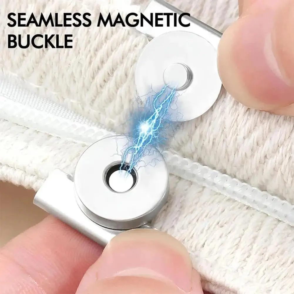 10 Pairs Magnetic Buckle DIY Accessories Snap Buttons Metal Seamless  for  Handbag Tote Bags Clothing No-Sewing Clip for Purse