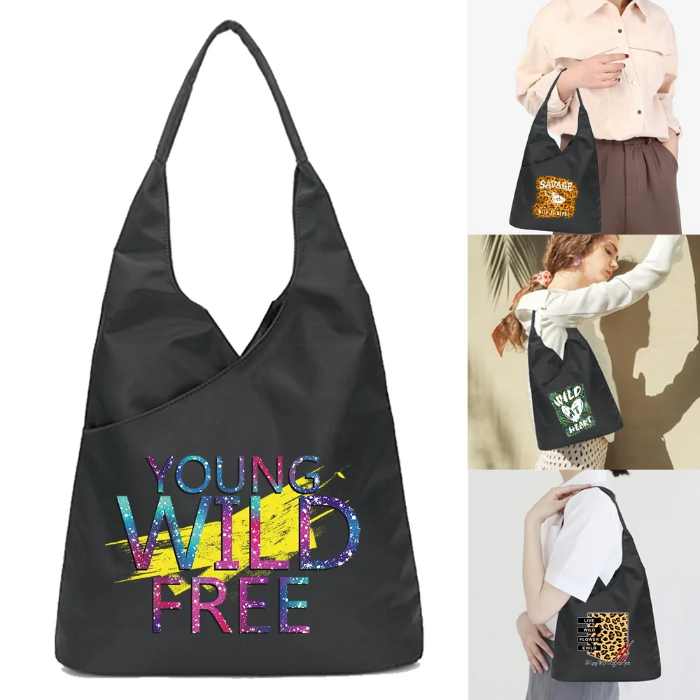 

Funny Pattern Wild Print Retro Totes Bags Women Trendy Vintage Handbag Female Small Subaxillary Bags Casual Retro Cell Phone Bag