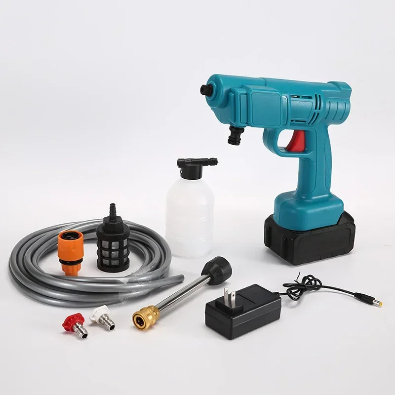 High Pressure Portable Car Washer  300W Garden Watering Gun Wireless Removable Accessories for Car Home Cleaning 3