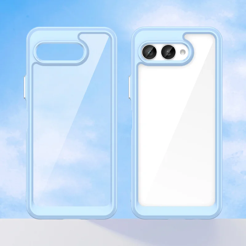 Acrylic Transparent Anti-Shock Hard Case - Clear TPU+PC Plastic Cover