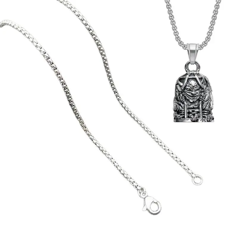 Biker Bell Guardian Bell Decoration 3D Devil Metal Bell Biker Guardian Luck Riding Bell Accessory Biker Collana Pendente Lucky