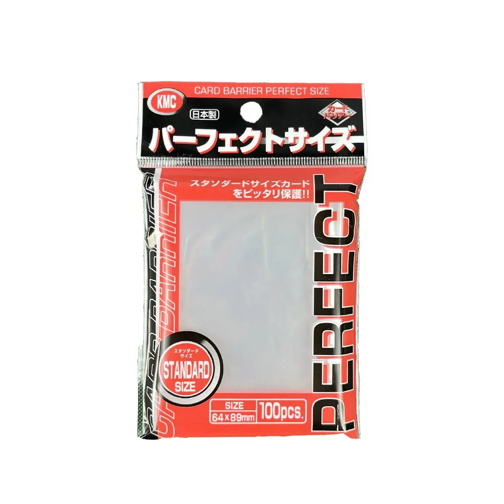 100PCS KMC Card Sleeves Transparent Trading Card Sleeves Perfect Fit Standard Size Card Board Game Cards Outer Protector 64x89mm