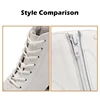 Women Shoes White Sneakers Woman Ankle Boots for Girls Ladies Casual Shoes Tango Jazz Modern Square Dancing Shoes 5cm Wide Heels 3