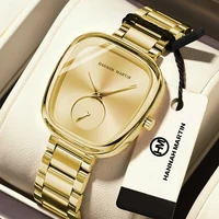 2023 New Women's Quartz Wristwatch 34mm Wine Barrel Rose Gold Black Stopwatch Fashionable Minimalist Style Oval Women's Watches 1