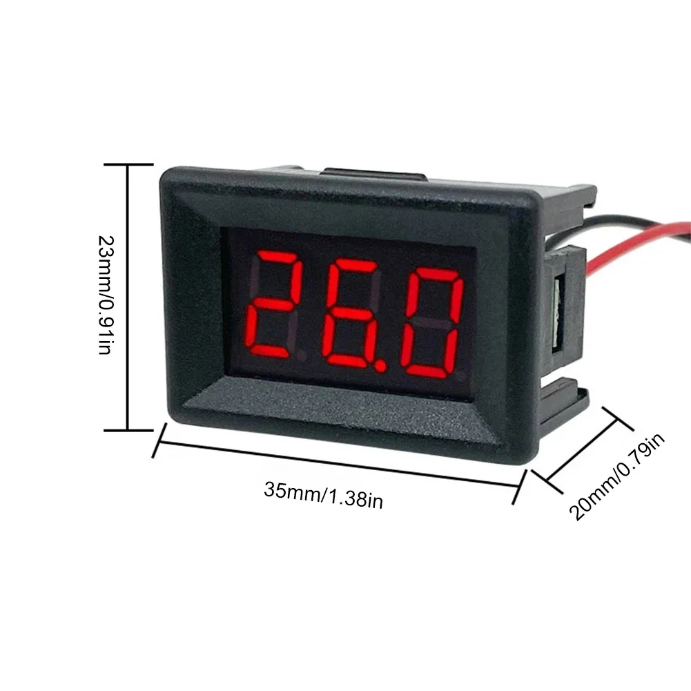 1-10PCS DC0-30V 0.36inch 2-Wire Voltage Meter Digital LED Mini Display Module LED Digital Voltmeter for Car Motor Vehicle Tools
