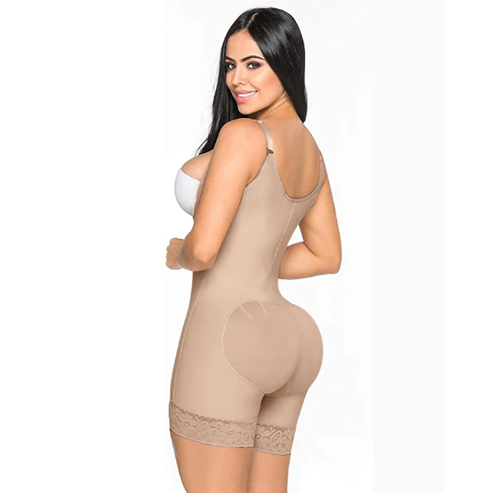 Front Zipper Waist Trainer Body Shaper Slimming Shapewear Open-Bust Abdomen Control Butt Lifter Flat Belly Bodysuit
