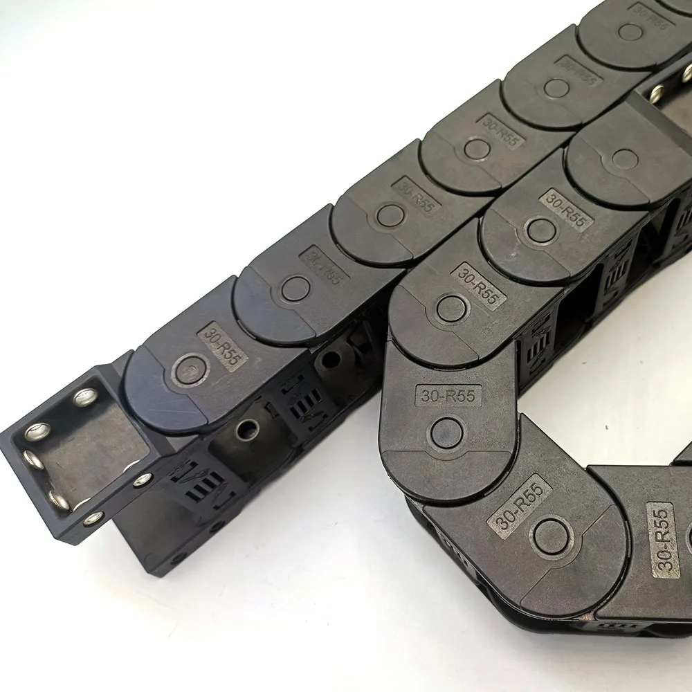 YCHEN 30 Series 1 Meter Plastic Drag Chain Holder Bridge Type Open On Both Sides Cable Protection Engineering Nylon Towline