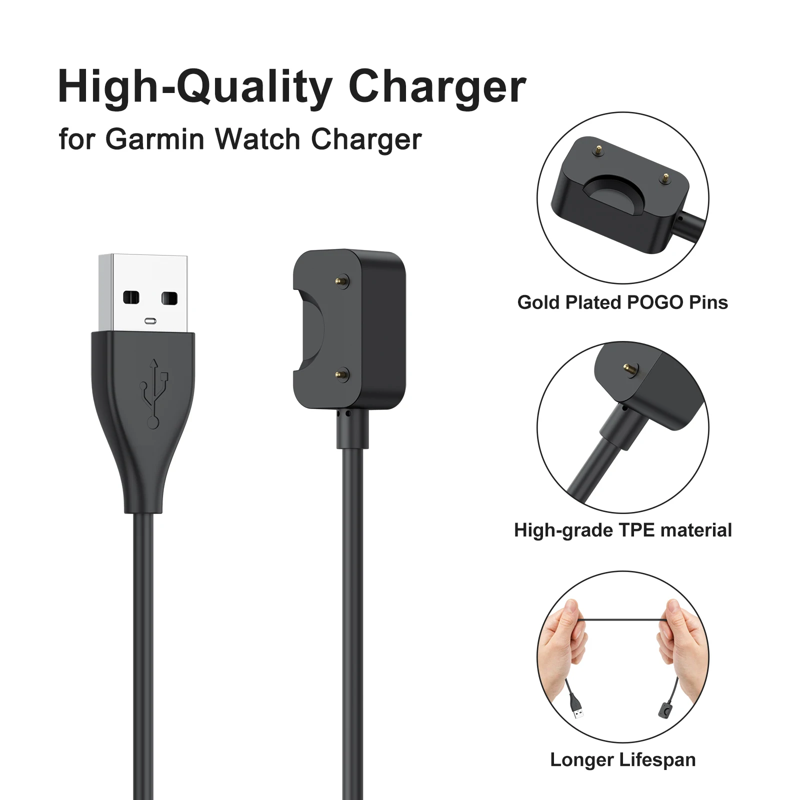 USB Type C Charger with 100cm Charging Cable