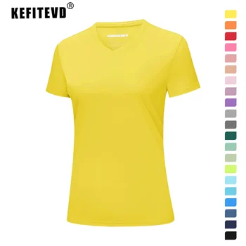 KEFITEVD Colorful T-shirts Women UPF 50+ UV Sun Protection Short Sleeve T Shirt Quick Dry Gym Yoga Workout Tee Running T Shirts 1